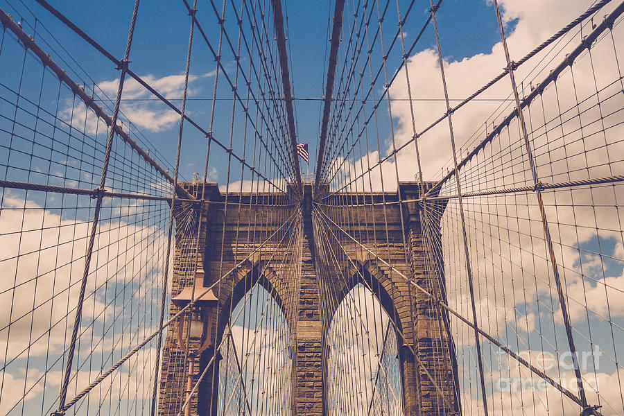 Brooklyn Bridge Photograph - Brooklyn Bridge #3 by Diane Diederich
