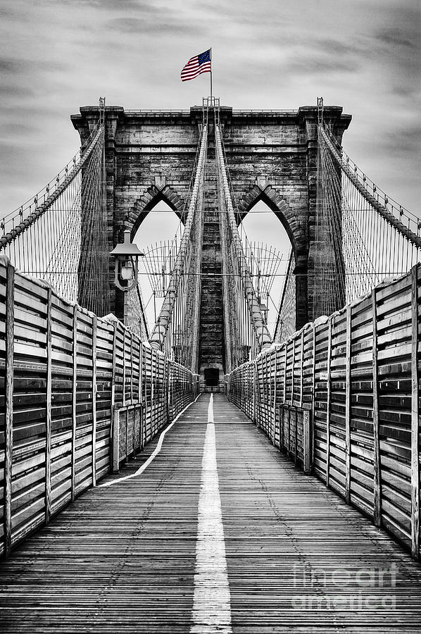 Brooklyn Bridge Photograph - Brooklyn Bridge #1 by John Farnan