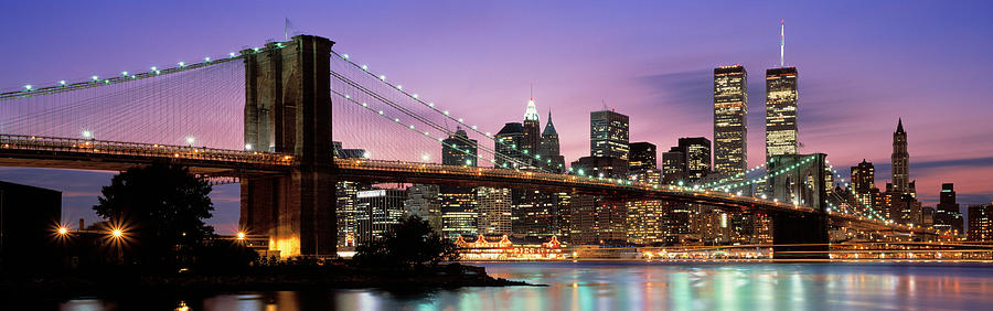 Brooklyn Bridge New York Ny Usa #1 Photograph by Panoramic Images