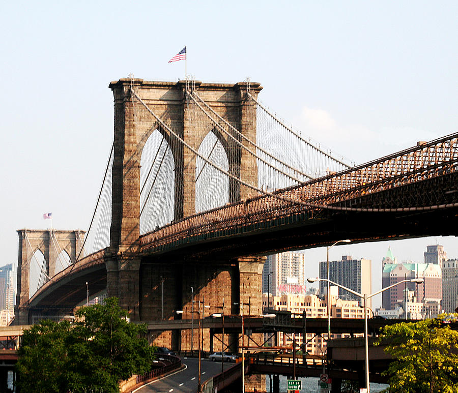 Brooklyn Bridge - New York, N.Y. #2 Photograph by Richard Krebs