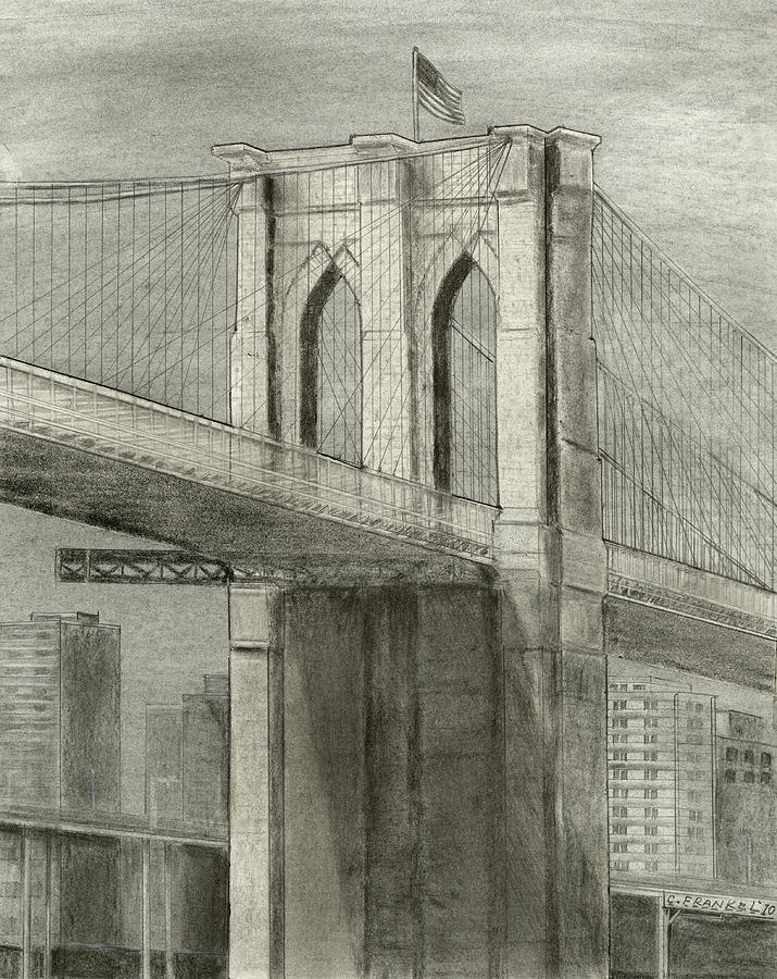 Brooklyn Gothic Drawing by Carl Frankel - Fine Art America