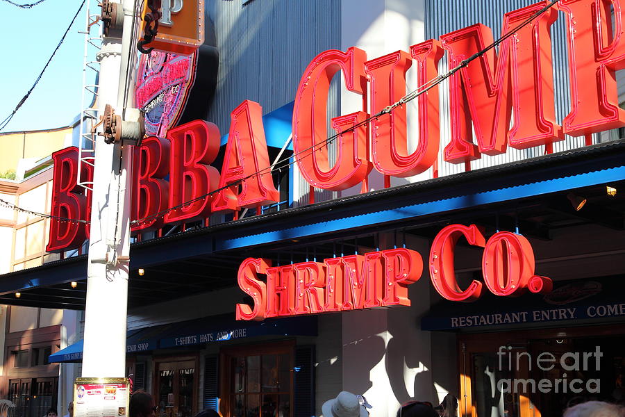 Bubba Gump Shrimp Company Restaurant Universal Studios City Walk Hollywood in Los Angeles California #1 Photograph by Wingsdomain Art and Photography