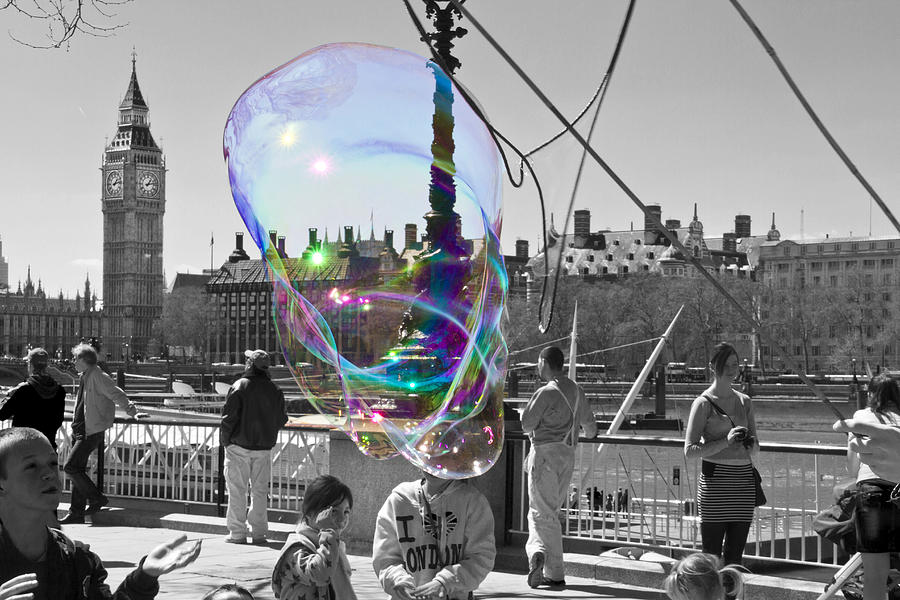 Bubbles Big Ben Photograph