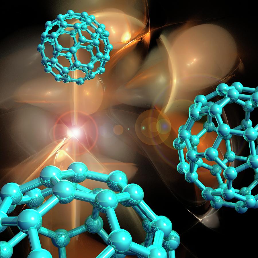 Buckyball Molecules #1 Photograph by Laguna Design/science Photo Library