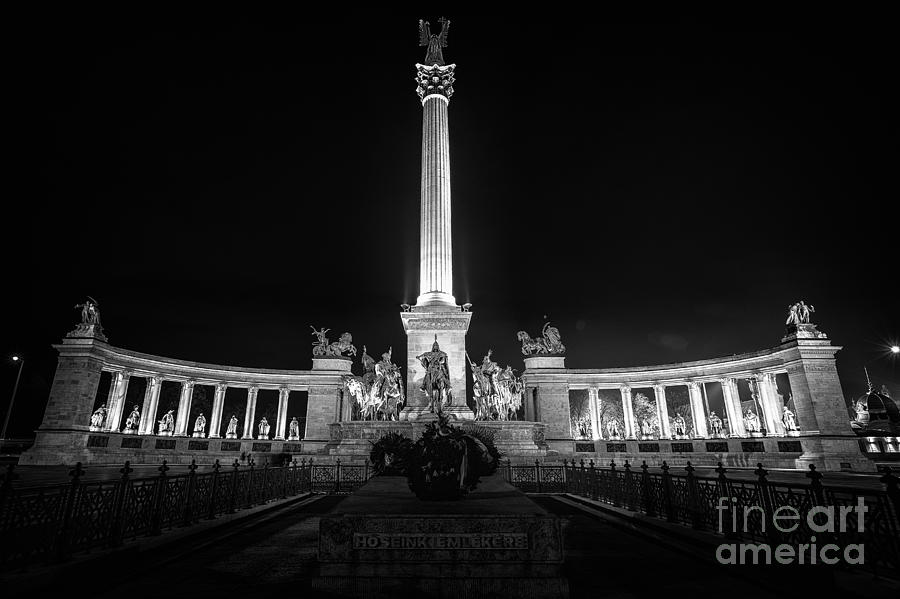 Architecture Photograph - Budapest Heroes Square #1 by Mohamed Rahmo