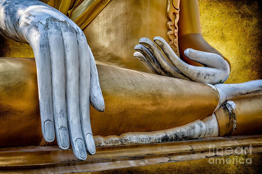Golden Buddha Photograph - Buddha Golden #1 by Adrian Evans