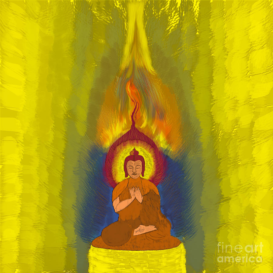 Buddha #1 Painting by Stelios Kleanthous