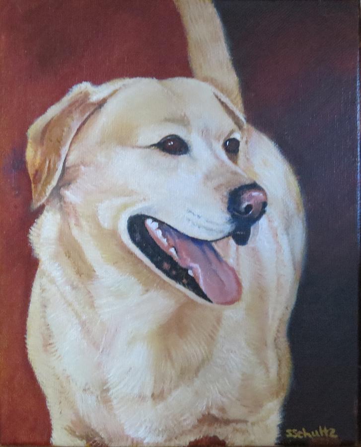 Dog Painting - Buddy by Sharon Schultz