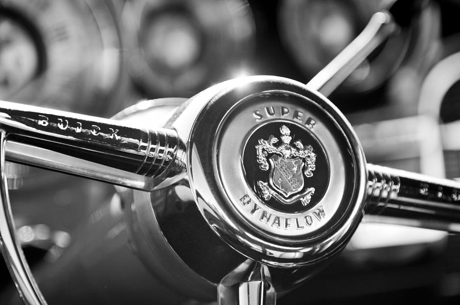 Buick Eight Steering Wheel #1 Photograph by Jill Reger