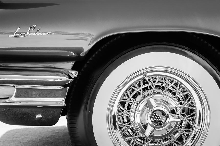 Car Photograph - Buick LeSabre Wheel Emblem #1 by Jill Reger