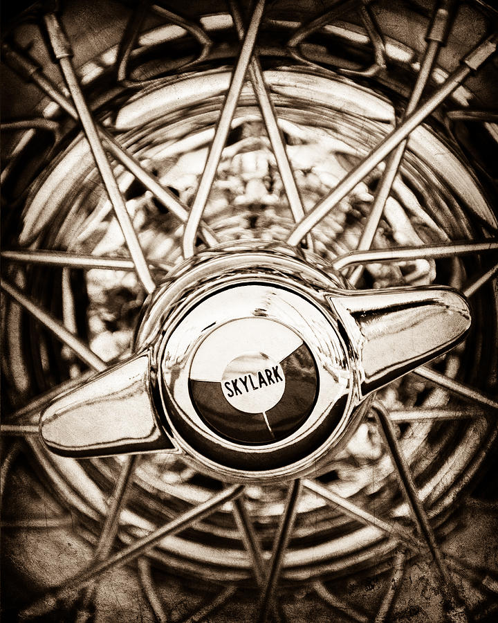 Car Photograph - Buick Skylark Wheel #1 by Jill Reger