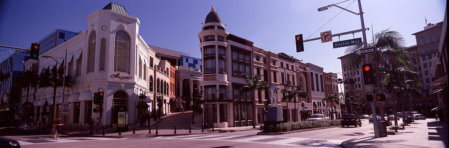 Buildings Along The Road, Rodeo Drive #1 Photograph by Panoramic Images