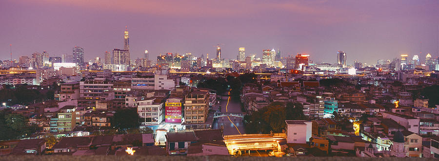 Architecture Photograph - Buildings In A City, Bangkok, Thailand #1 by Panoramic Images