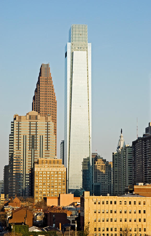 Architecture Photograph - Buildings In A City, Comcast Center #1 by Panoramic Images