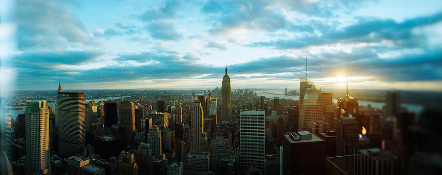 Architecture Photograph - Buildings In A City, Empire State #1 by Panoramic Images