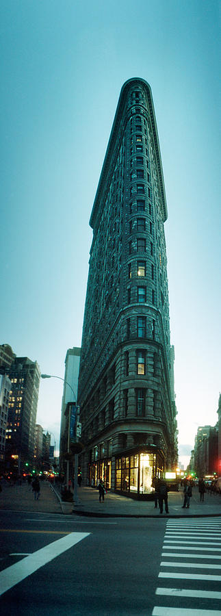 Architecture Photograph - Buildings In A City, Flatiron Building #1 by Panoramic Images