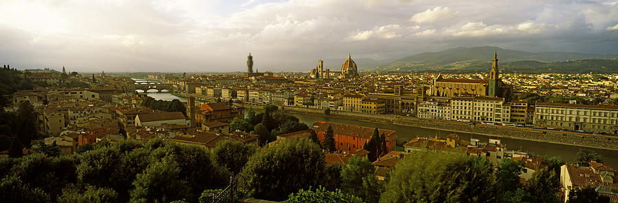 Architecture Photograph - Buildings In A City, Florence, Tuscany #1 by Panoramic Images