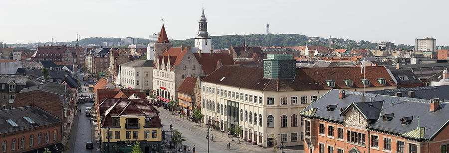 Buildings In City, Aalborg, Denmark #1 Photograph by Panoramic Images