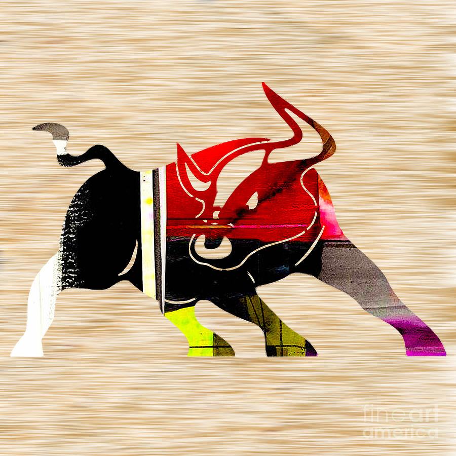 Bull Mixed Media - Bull #1 by Marvin Blaine