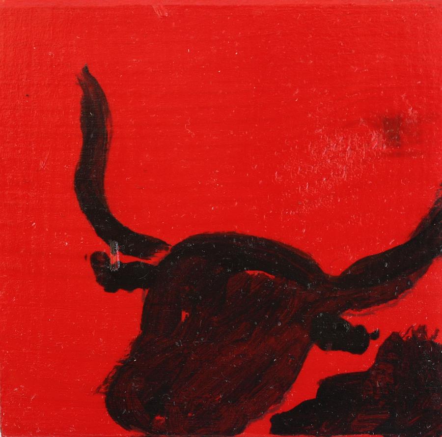 Bull #1 Painting by Roger Cummiskey