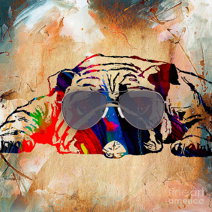 Bulldog Collection #1 Mixed Media by Marvin Blaine