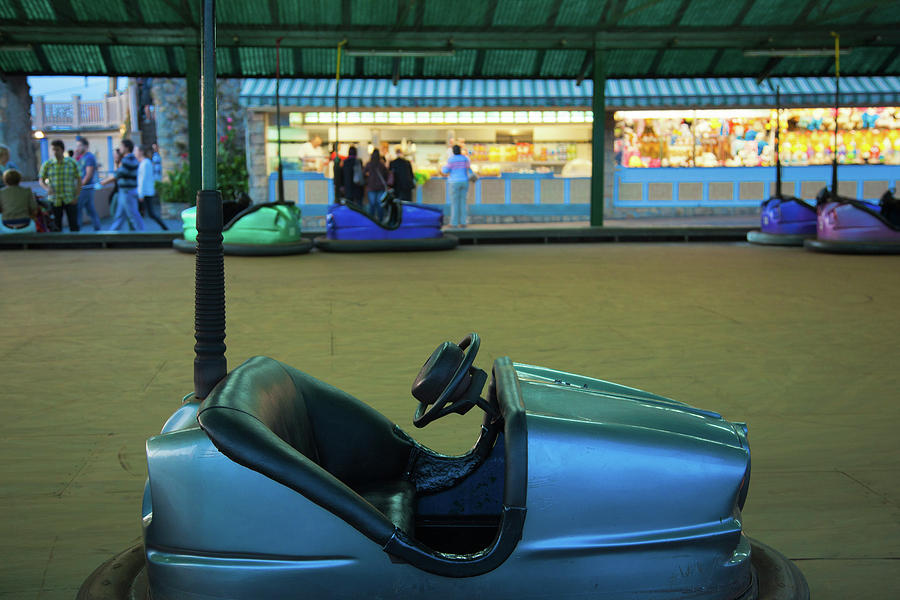 Bumper Car At Monte Igueldo Amusement #1 Photograph by Panoramic Images