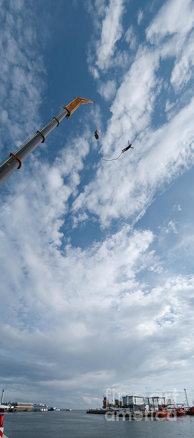 Bungee Jumping Panorama #1 Photograph by Antony McAulay