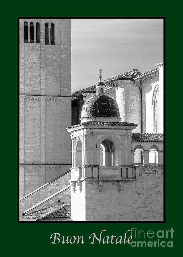 Christmas Photograph - Buon Natale with Basilica Details #1 by Prints of Italy