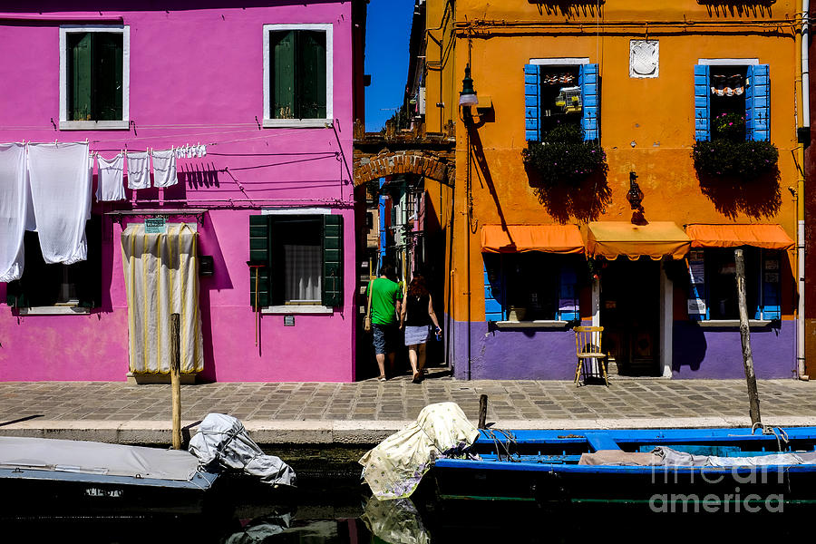 Architecture Photograph - Burano Venezia #1 by Sara  Pallaver