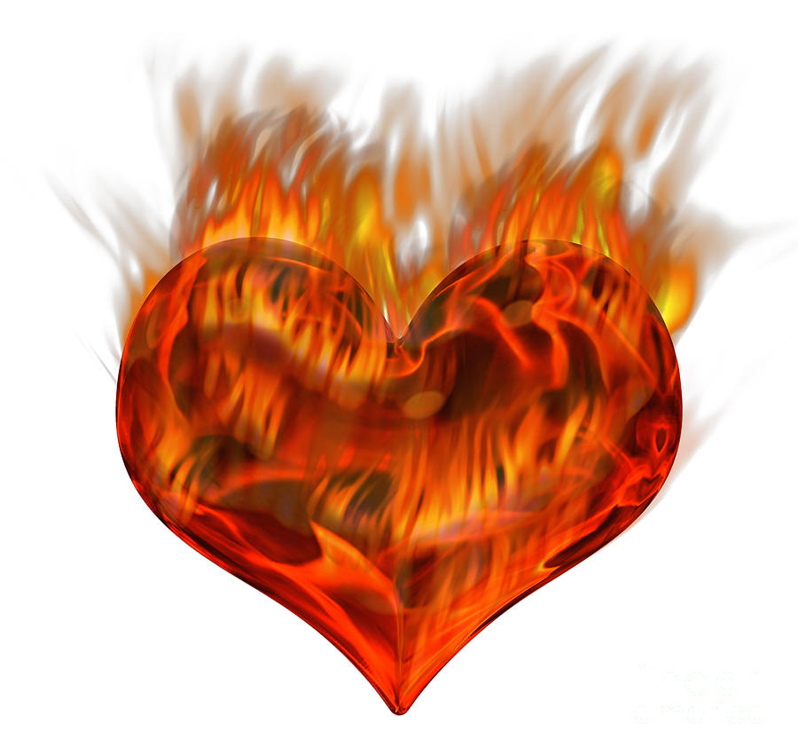 Burning Love Brennende Liebe Digital Art by Doc GermaniCus - Fine Art ...