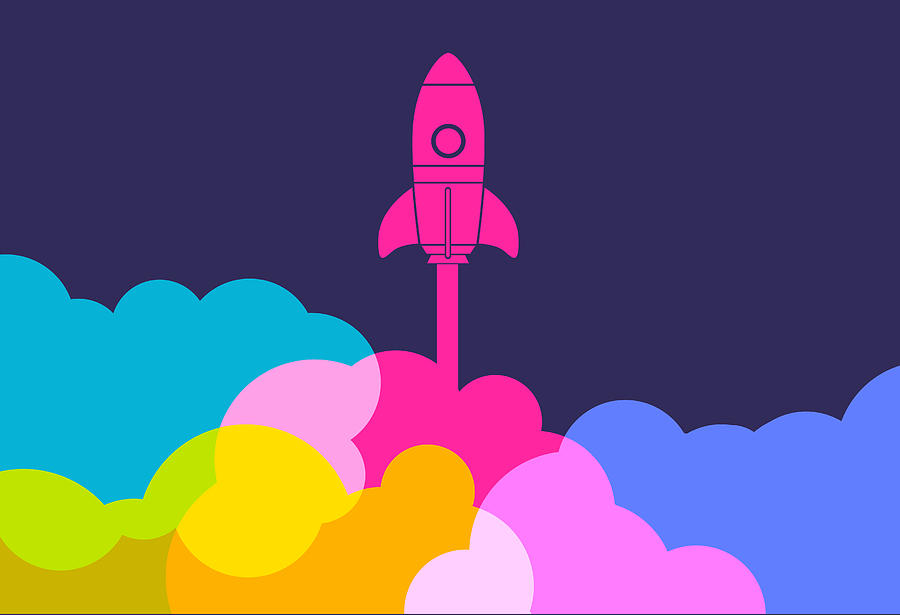 Business Startup Launch Rocket Drawing by Smartboy10