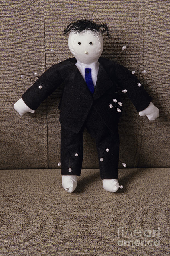 Businessman Voodoo Doll #1 Photograph by Jim Corwin