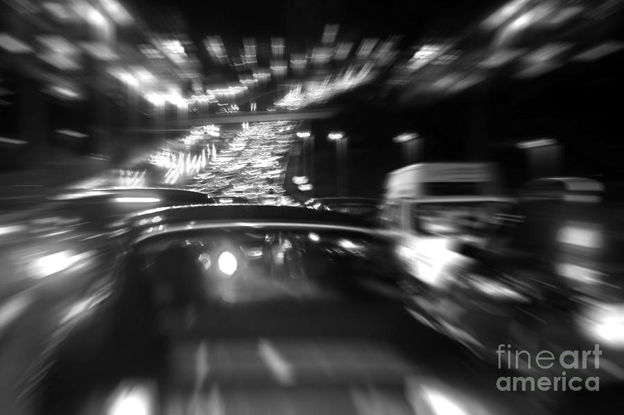 Black And White Photograph - Busy Highway #2 by Carlos Caetano