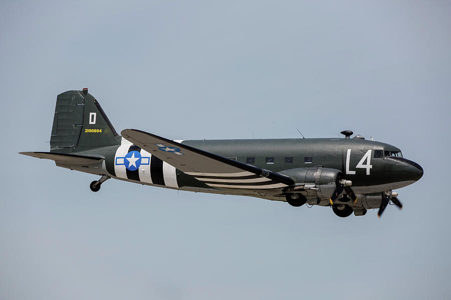 C-47 Skytrain In Usaaf Markings #1 Photograph by Timm Ziegenthaler
