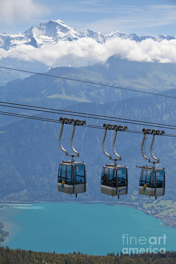 Cable Cars, Switzerland #1 Photograph by Bernd Rohrschneider