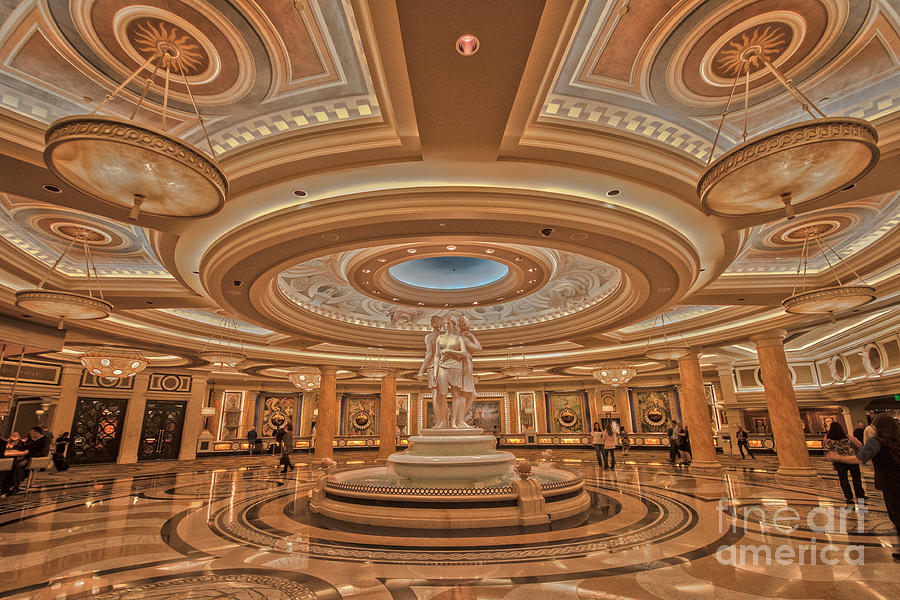 Fountain Photograph - Caesars Palace Las Vegas #1 by Shishir Sathe