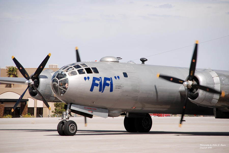 Caf B-29 Fifi #4 Digital Art by Arthur Eggers