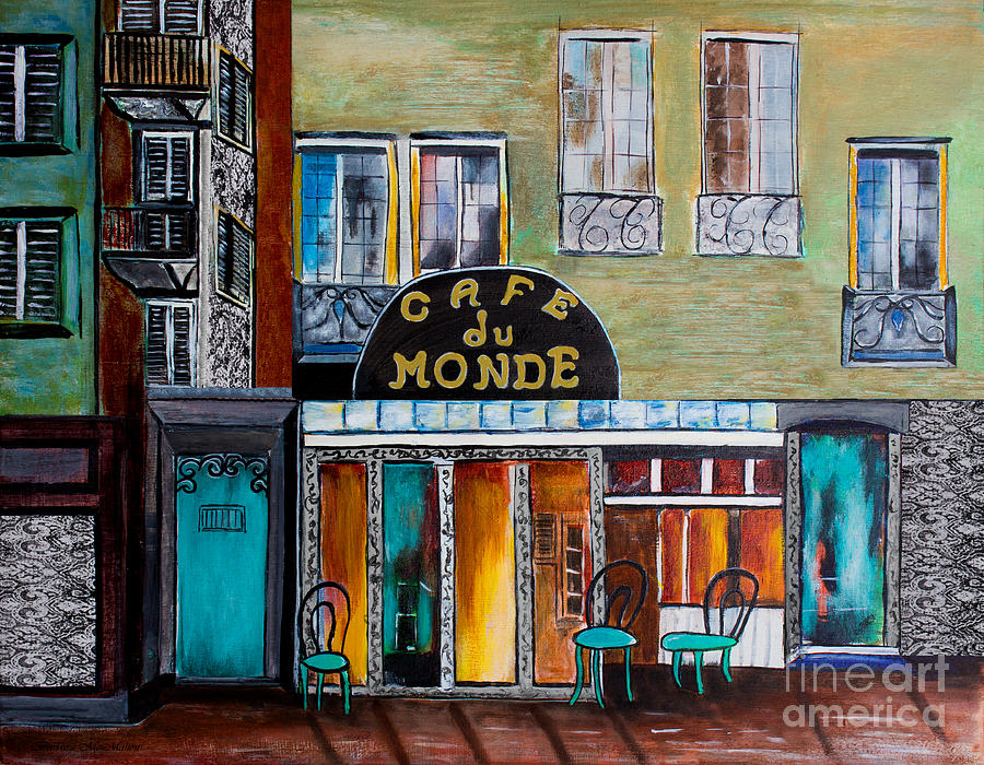Cafe du Monde #1 Painting by Barbara McMahon