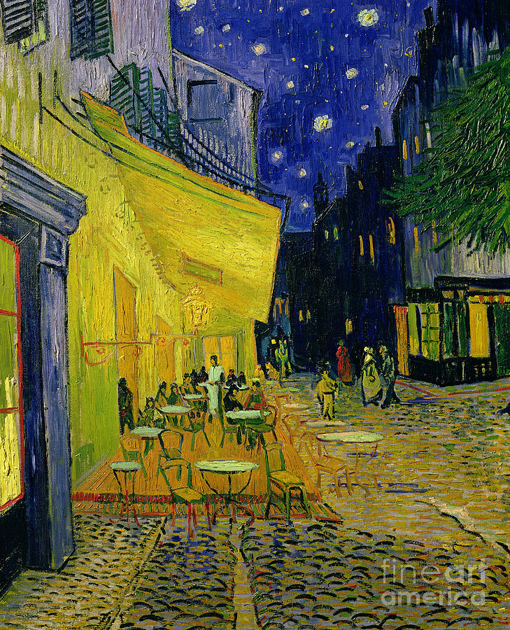 Cafe Terrace Painting - Cafe Terrace Arles by Vincent van Gogh