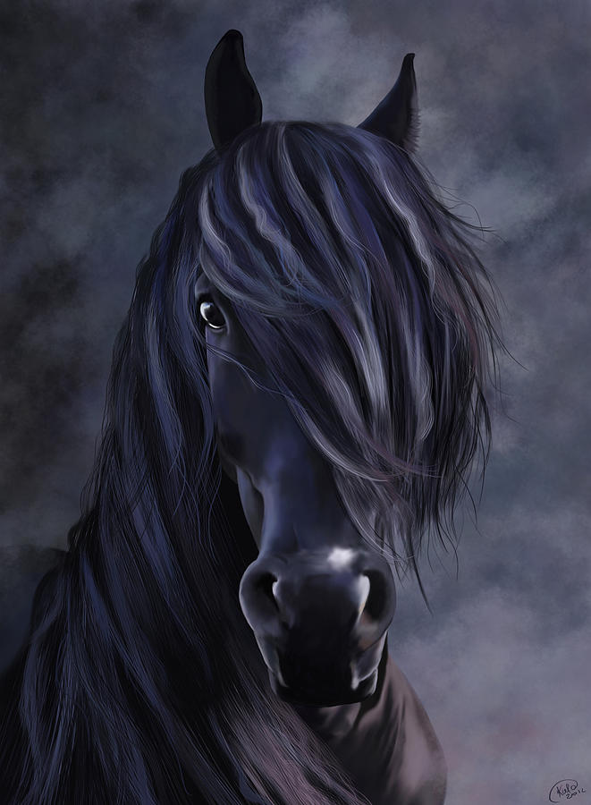 Horse Digital Art - Cahir by Kate Black
