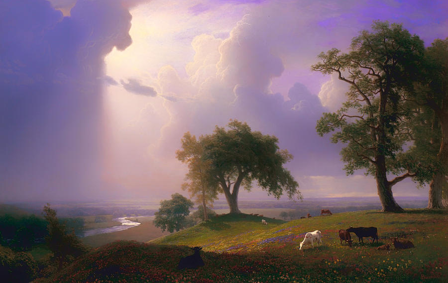 California Spring #8 Painting by Albert Bierstadt