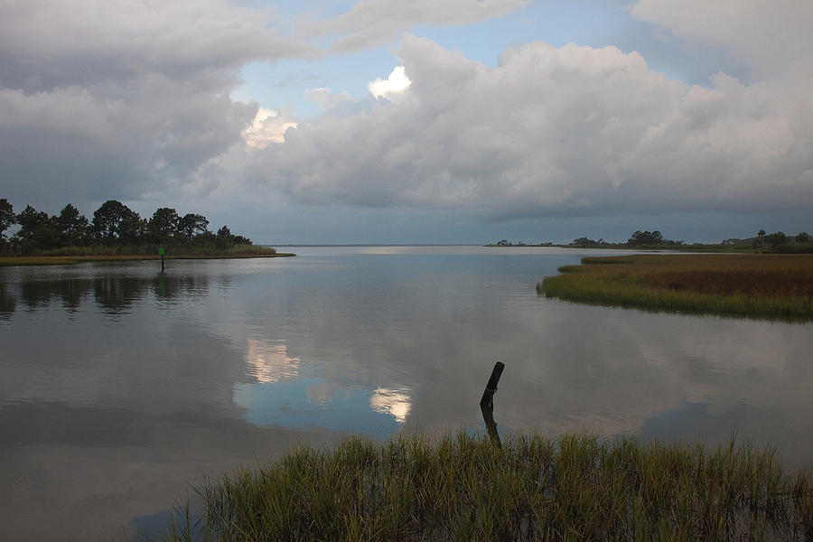 Calm before a summer storm near Apalachicola Florida Photograph by ...