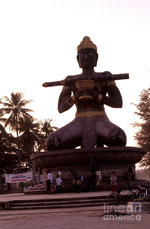 Cambodian statue Battambang Cambodia. #1 Photograph by Ryan Fox