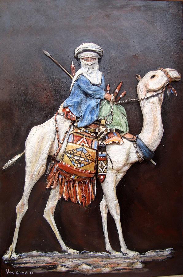 Camel Riding #1 Painting by Abbas Djamat