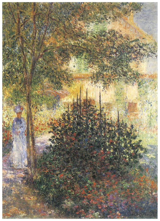 Camille in the Garden Painting by Claude Monet - Fine Art America