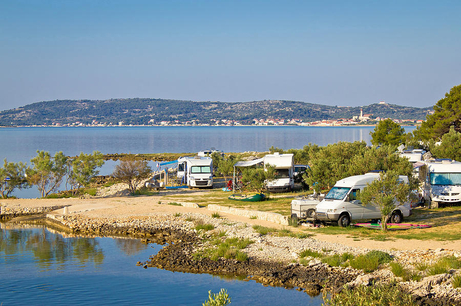 Camping by the sea in Croatia #1 Photograph by Brch Photography