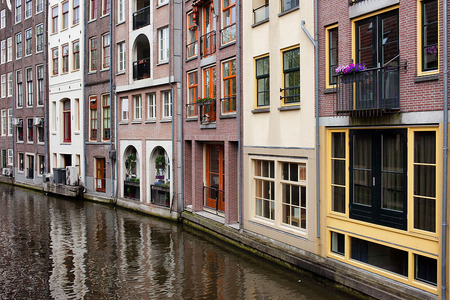 Canal Houses in Amsterdam #1 Photograph by Artur Bogacki