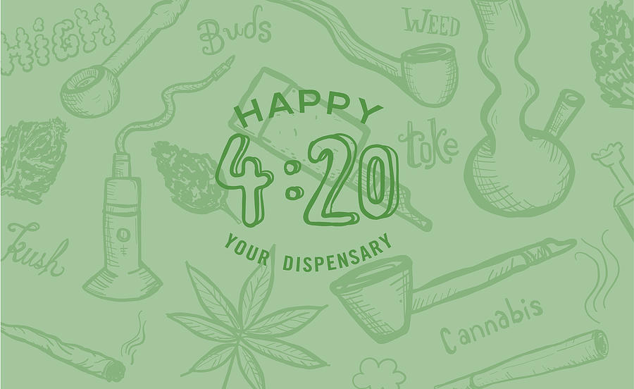 Cannabis Weed Culture Happy 420 Hand Drawn Banner Designs Drawing by JDawnInk Cannabis Weed Culture Happy 420 Hand Drawn Banner Designs Drawing by JDawnInk