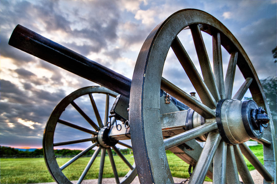 Gettysburg National Park Photograph - Cannon over Gettysburg #1 by Andres Leon