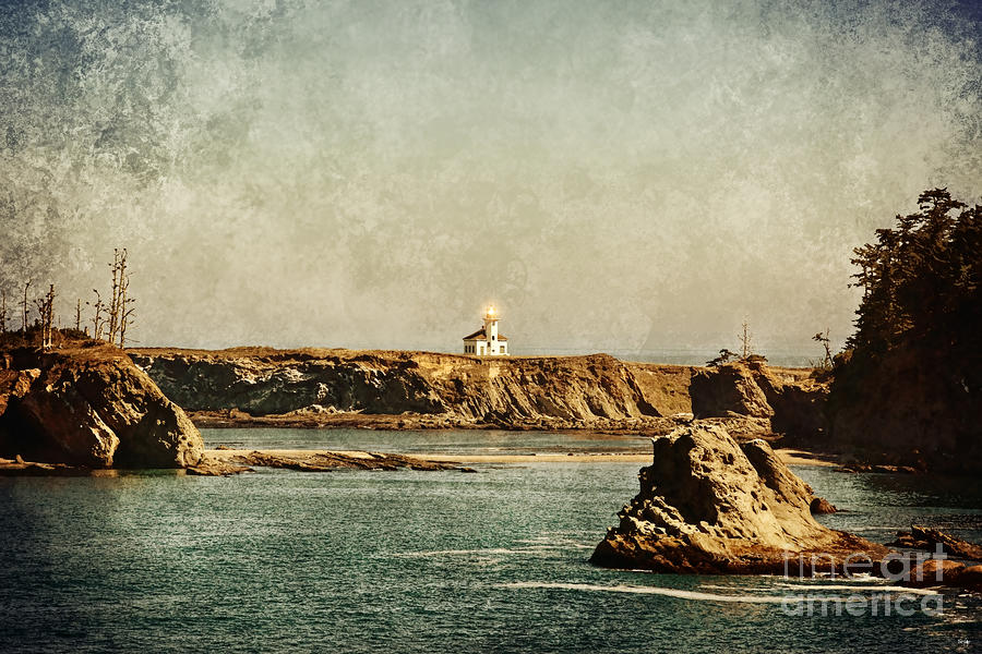 Cape Arago Lighthouse - texture Photograph by Scott Pellegrin